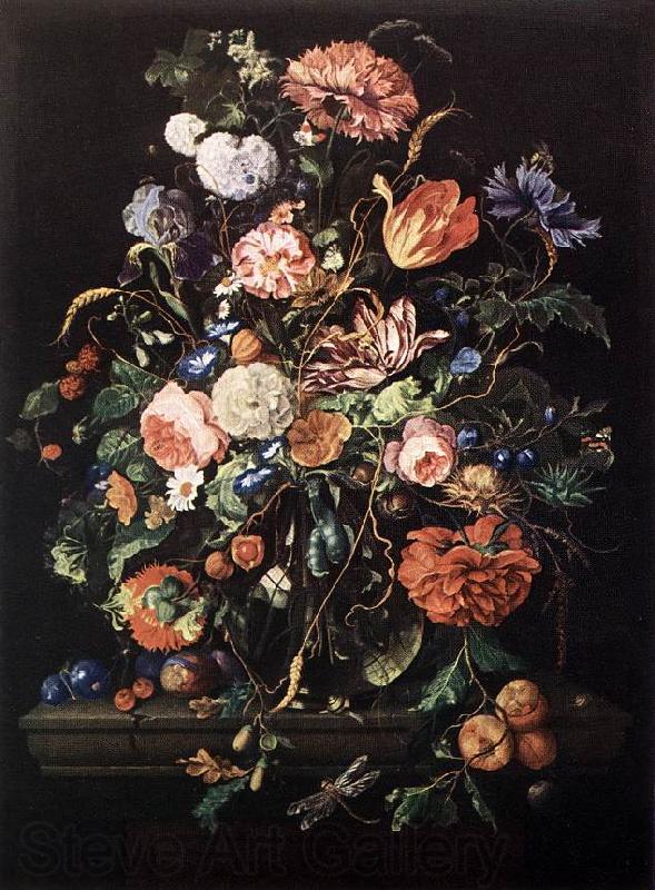 HEEM, Jan Davidsz. de Flowers in Glass and Fruits g